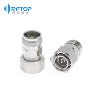 4.3-10公 转 4.3-10母 精密低互调转接器|黄铜镀三元合金，DC-6GHz - RAL06D05