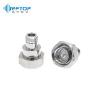 DIN公 转 N母 精密低互调转接器|黄铜镀三元合金，DC-6GHz - RAL06D15