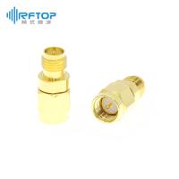 SMA公 转 RP-SMA反极性母 精密射频转接器|黄铜镀金，DC-18GHz