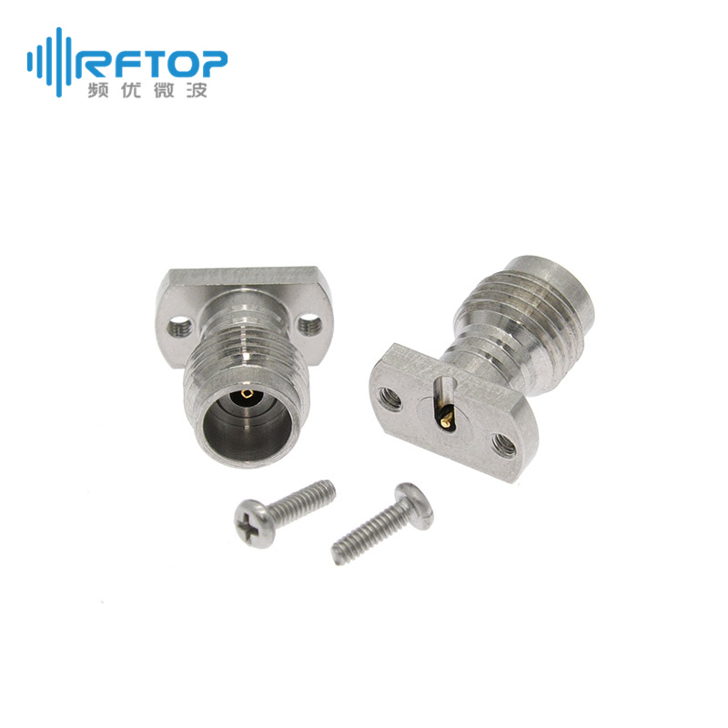 1.85mm母头垂直免焊PCB连接器, DC-67GHz，微带线