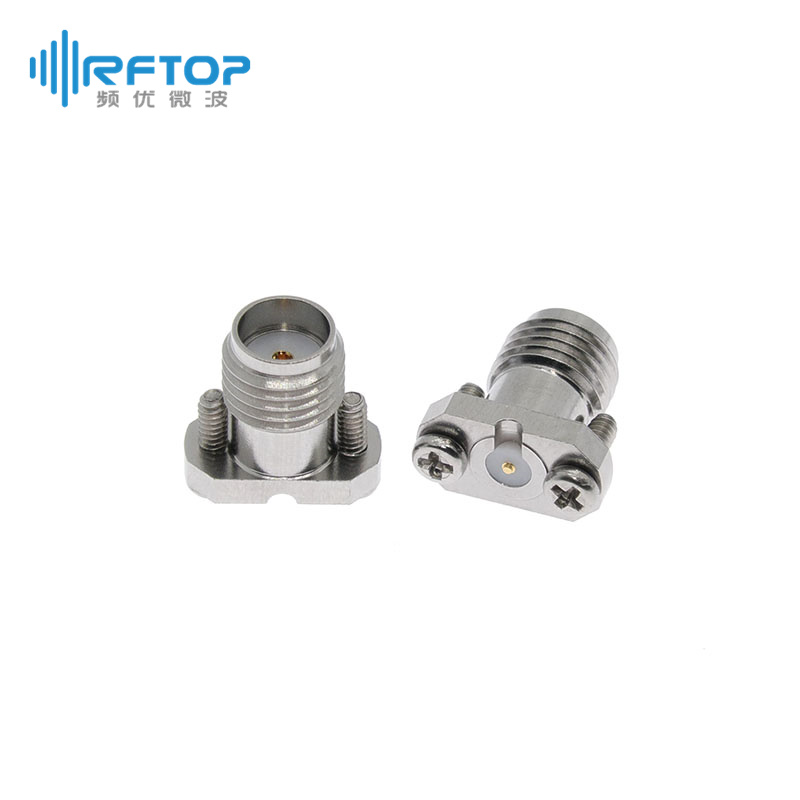 SMA母头垂直免焊PCB连接器, DC-26.5GHz，微带线