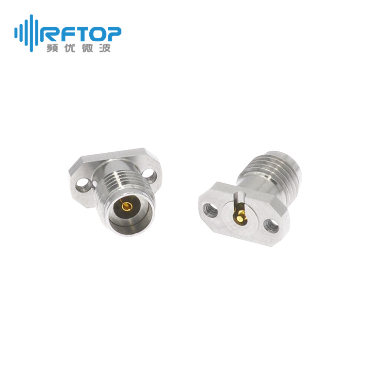 2.92mm母头垂直免焊PCB连接器, DC-40GHz，微带线