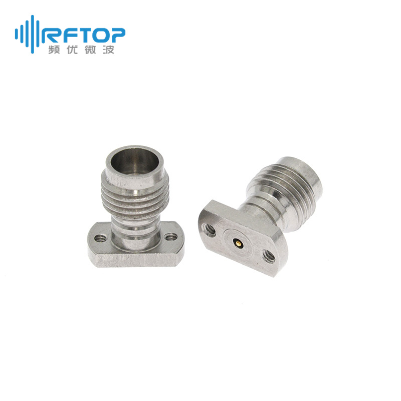 1.85mm母头垂直免焊PCB连接器, DC-67GHz，带状线