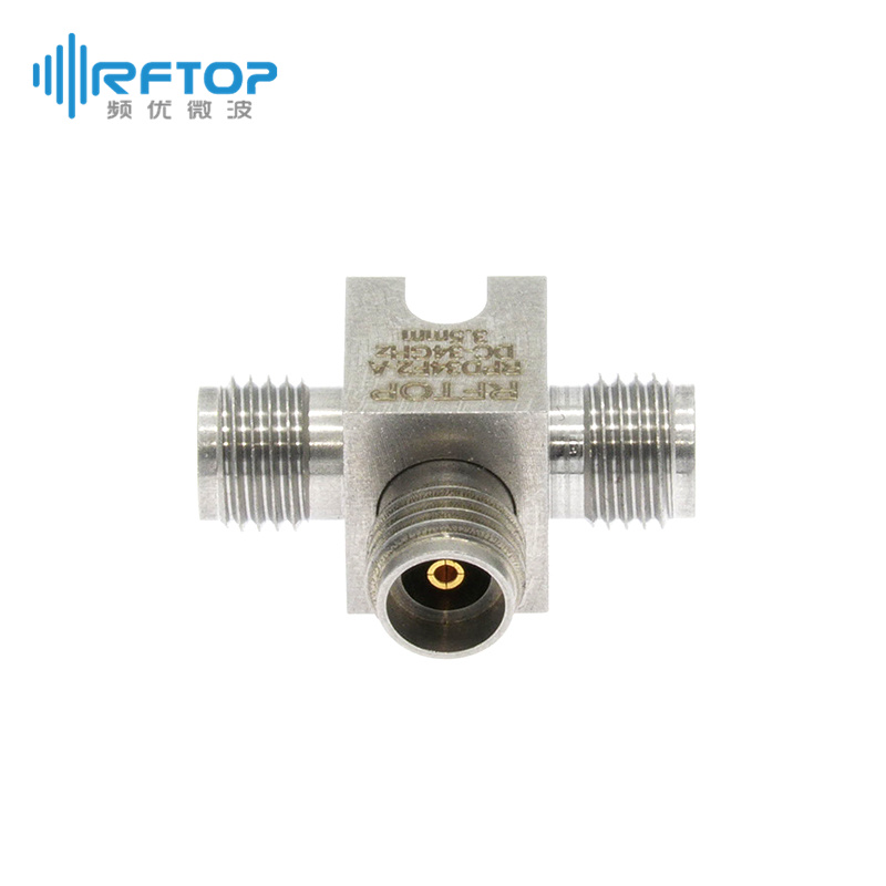 3.5mm一分二电阻式功分器，DC-34GHz，三通低驻波A型