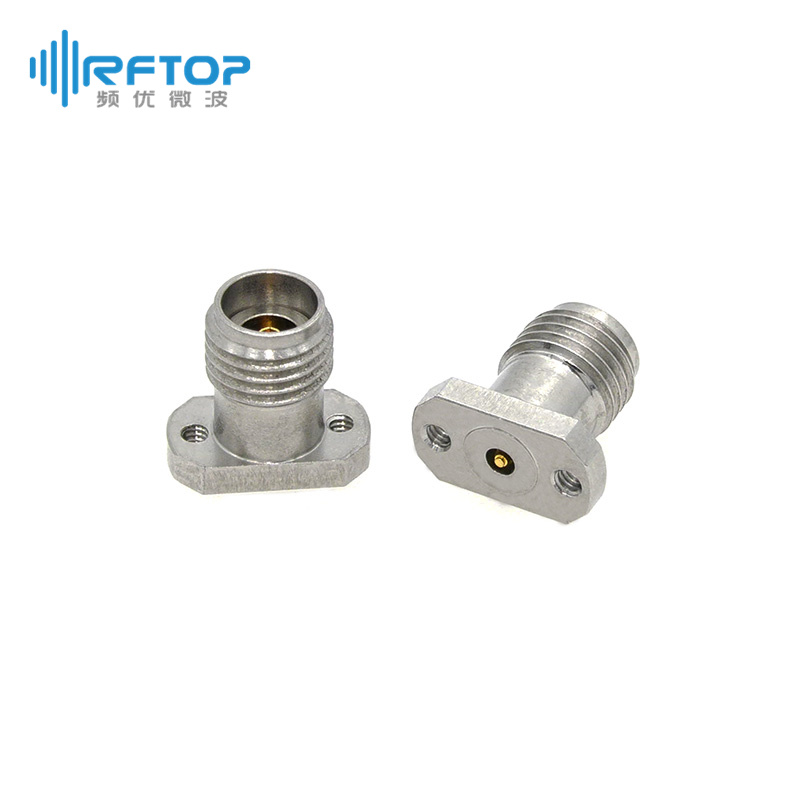 2.92mm母头垂直免焊PCB连接器, DC-40GHz，带状线Amphenol