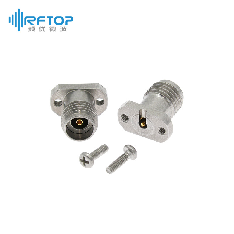 2.92mm母头PCB垂直免焊连接器, DC-40GHz, 微带线Amphenol