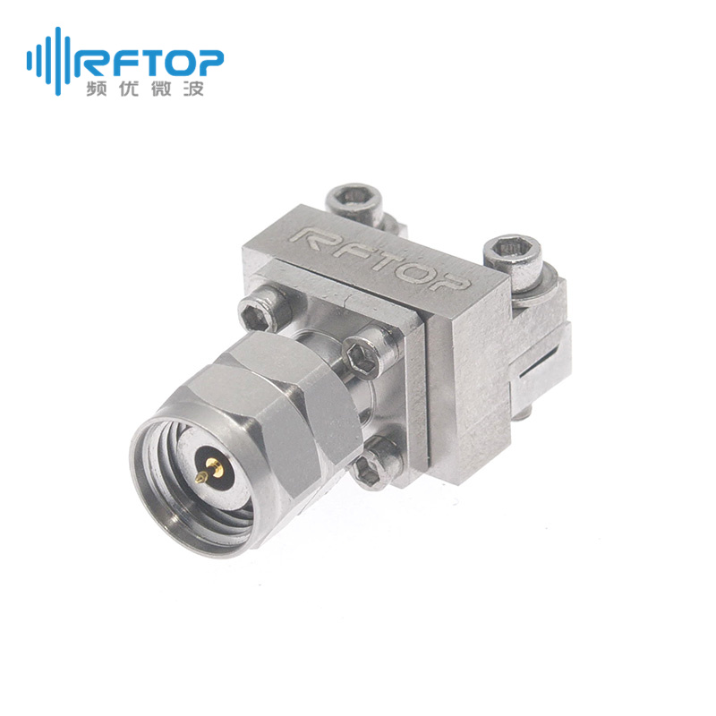 2.4mm公头PCB End Launch免焊连接器, DC-50GHz, 安装孔距9.5mm