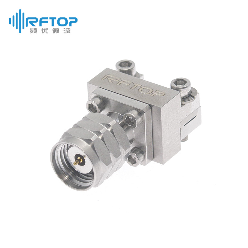 1.85mm公头PCB End Launch免焊连接器, DC-67GHz, 安装孔距9.5mm