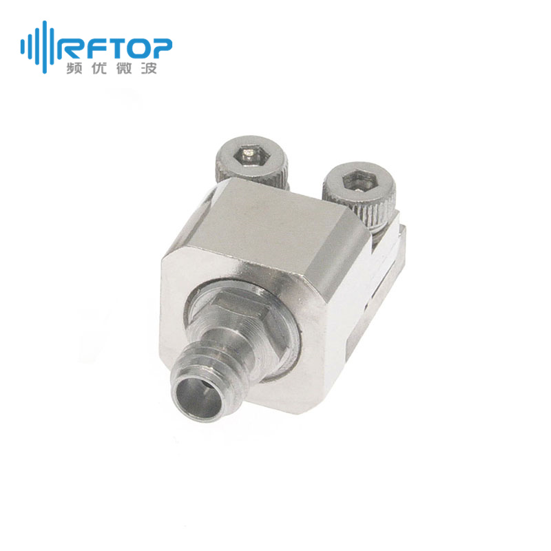 1.0mmPCB End Launch免焊连接器, DC-110GHz, 安装孔距5.84mm, 尾针直径0.127mm